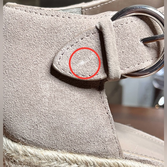 NWT - Marc Fisher Alita Platform Wedge Espadrille Sandals in Light Natural Sz 11 - Picture 8 of 10